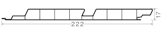 Dubbel rondkant 200 mm